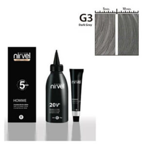 Βαφή μαλλιών για άντρες σε σκούρο γκρι χρώμα by Nirvel