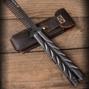 Butterfly-Comb with Leather Case