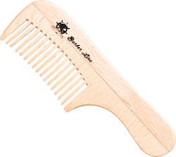 Eurostil Beard-Moustache Wooden Comb with Handle 10cm